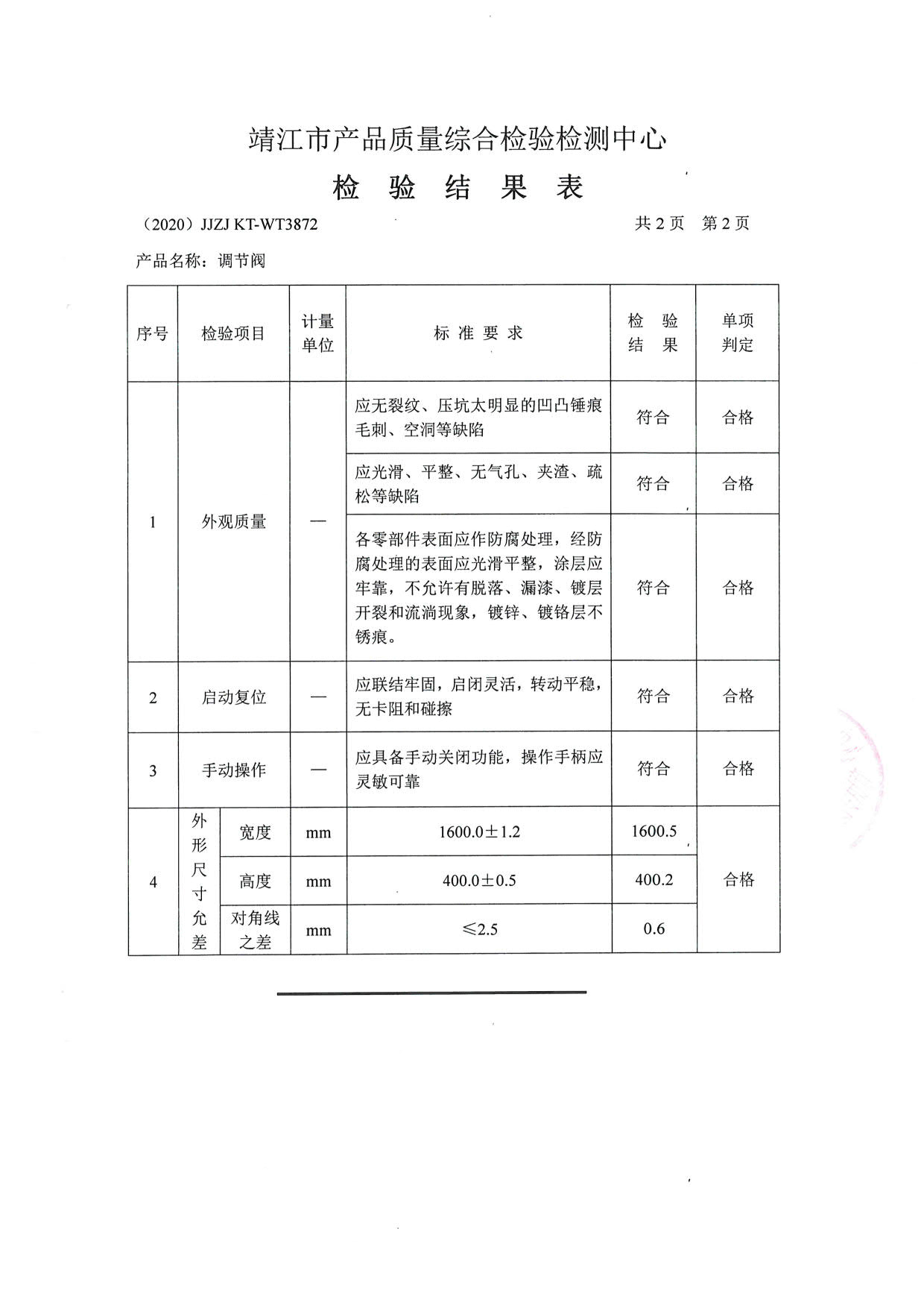 調節閥檢驗報告3